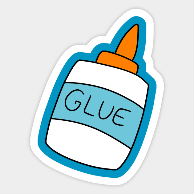 Glue Bottle Glue Sticker TeePublic